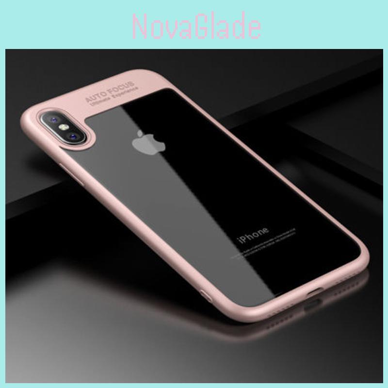 X For Iphone 8 7 6s Plus 10 Luxury Ultra Slim Clear Shockproof Bumper Case Cover
