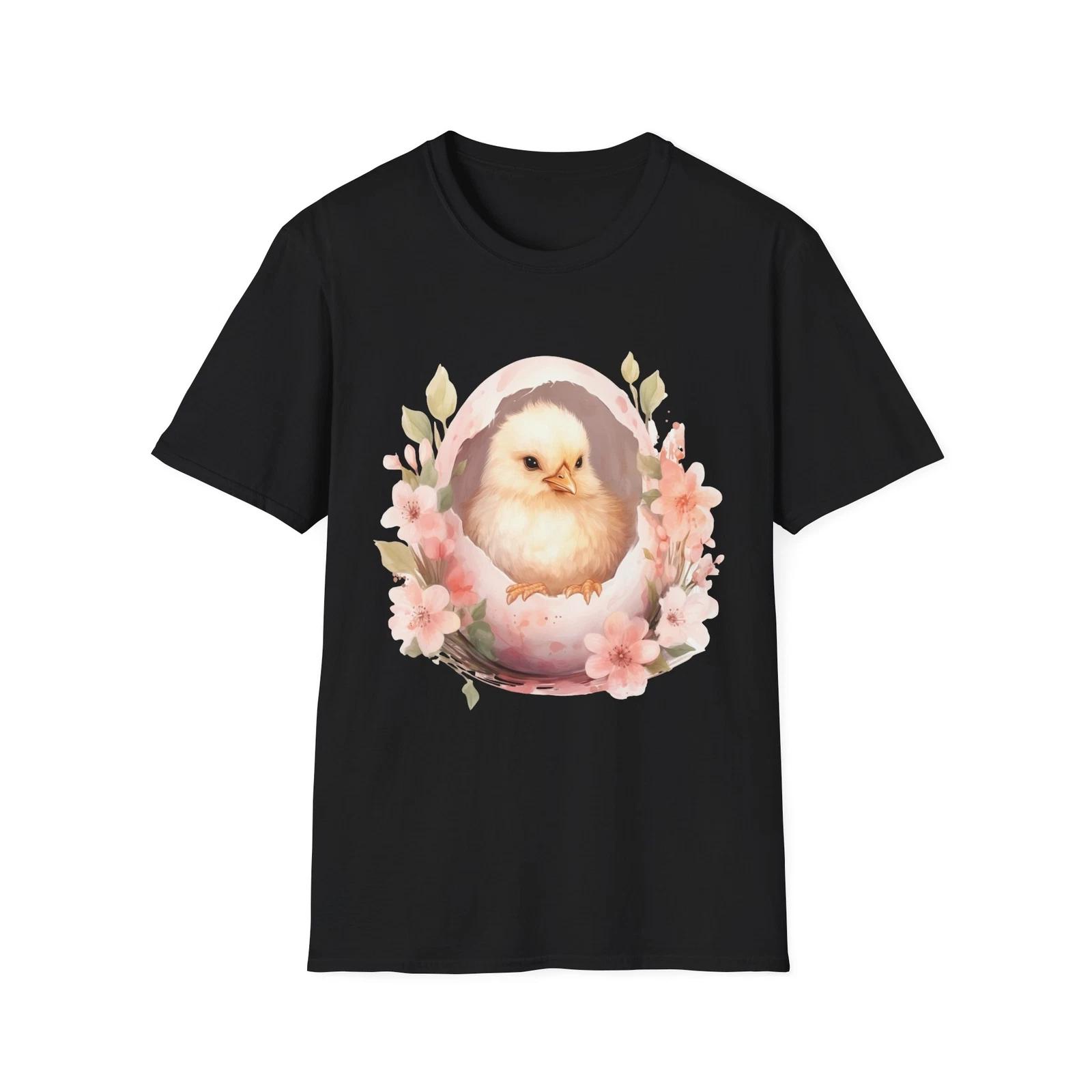 Chick in Egg T-Shirt, Easter Tee, Spring Fashion, Cute Animal Shirt, Gift for L