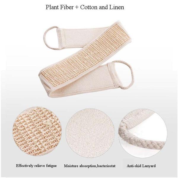 Exfoliating Back Strap Bath Shower Body Sponge Body Scrubber Brush Personal Cleaning Tool