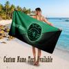 Sporting CP Design Beach Towel Custom Text Large Towel for Beach Vacation