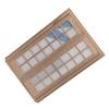 1Pc Dollhouse Miniature Wooden Diy 28 Lattices Double Door Model Mini Simulation Furniture Decor Toy Accessories