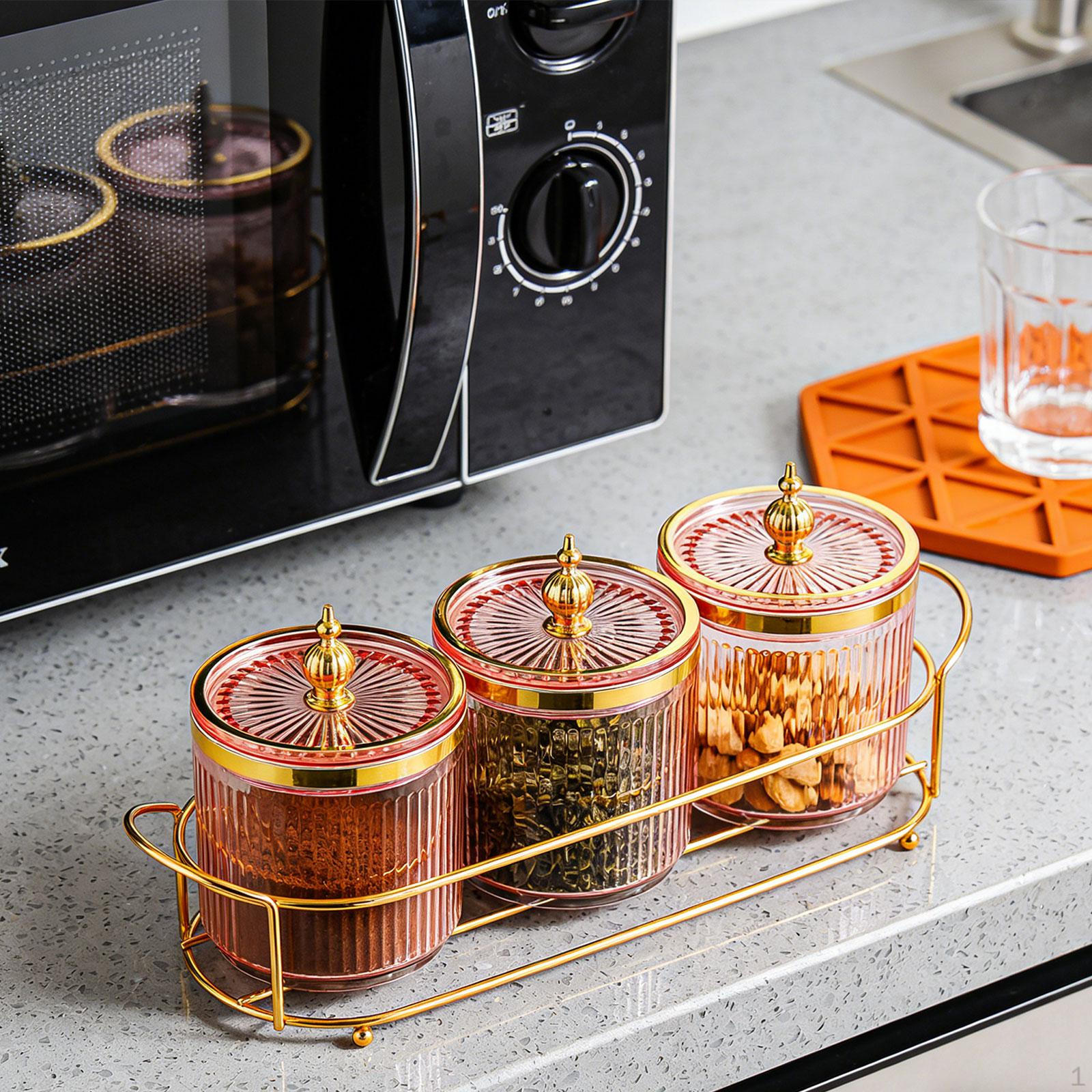 Divided Serving Dishes Food Storage Jar Nordic Dried Fruit Plate Nut and Candy Tray for 3 Grid