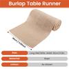 M-Modern-1 Roll Burlap Table Runner 30Cm Width 10M Long Burlap Fabric Roll Farmhouse Table Runners Country Wedding Decoration