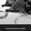 VG Sports Mountain Bike Shifter and Derailleur Set: 8-11 Speed, Aluminum Alloy Body.