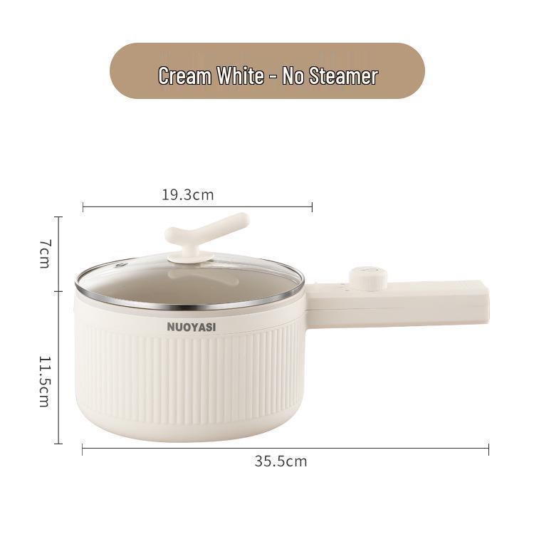 Multifunctional Electric Cooker: Insulated Noodle Pot & Frying Pan for Dorm Rooms & Small Households