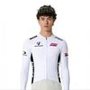 Mens Long Sleeve Cycling Jersey Breathable Quick Dry Outdoor Road Bike Apparel With Letter Print