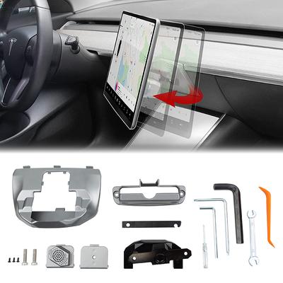 Car Screen Rotating Holder for Tesla Model 3 Y 2017-2022 Center Console Swivel Mount Bracket 15/30 Degrees GPS Scereen Rotation