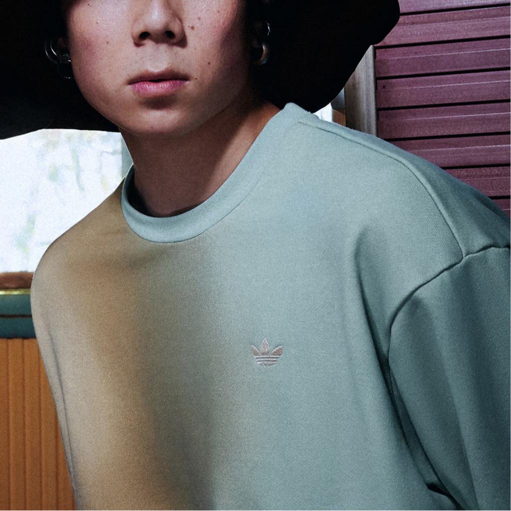adidas Originals X Umamiism Kollaboration Classic Series Rundhals-Pullover Langarm-Sweatshirt Unisex-Sweatshirt Off-White HR6443