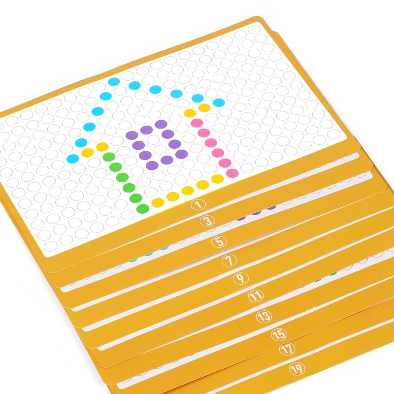 Montessori Magnetic Drawing Board for Toddlers Magnet Beads Maze and Pen Drawing Board Educational Sensory Travel Toys