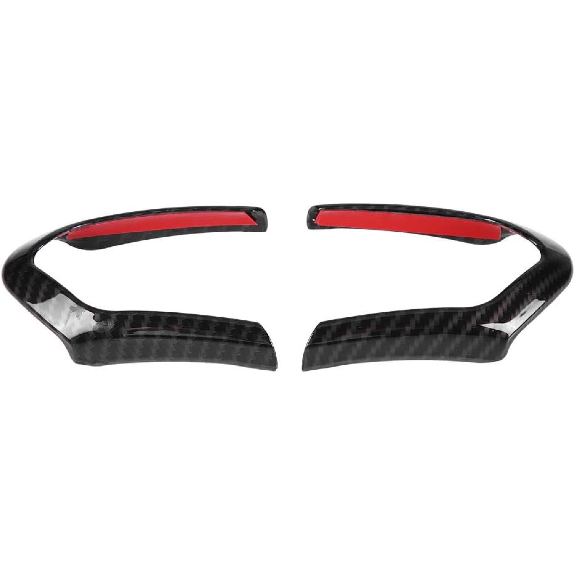 

2Pcs Keenso Steering Wheel Cover Decoration Trim Frame Chrome/Carbon Fiber Optional for F20 F22 F30 F32 F10 F06 F15 F16(Carbon Fiber)