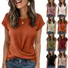 Womens O Neck Tshirts Cap Sleeve Casual Tops Cute T Shirts Summer Clothes Trendy Basics Tees Clothing