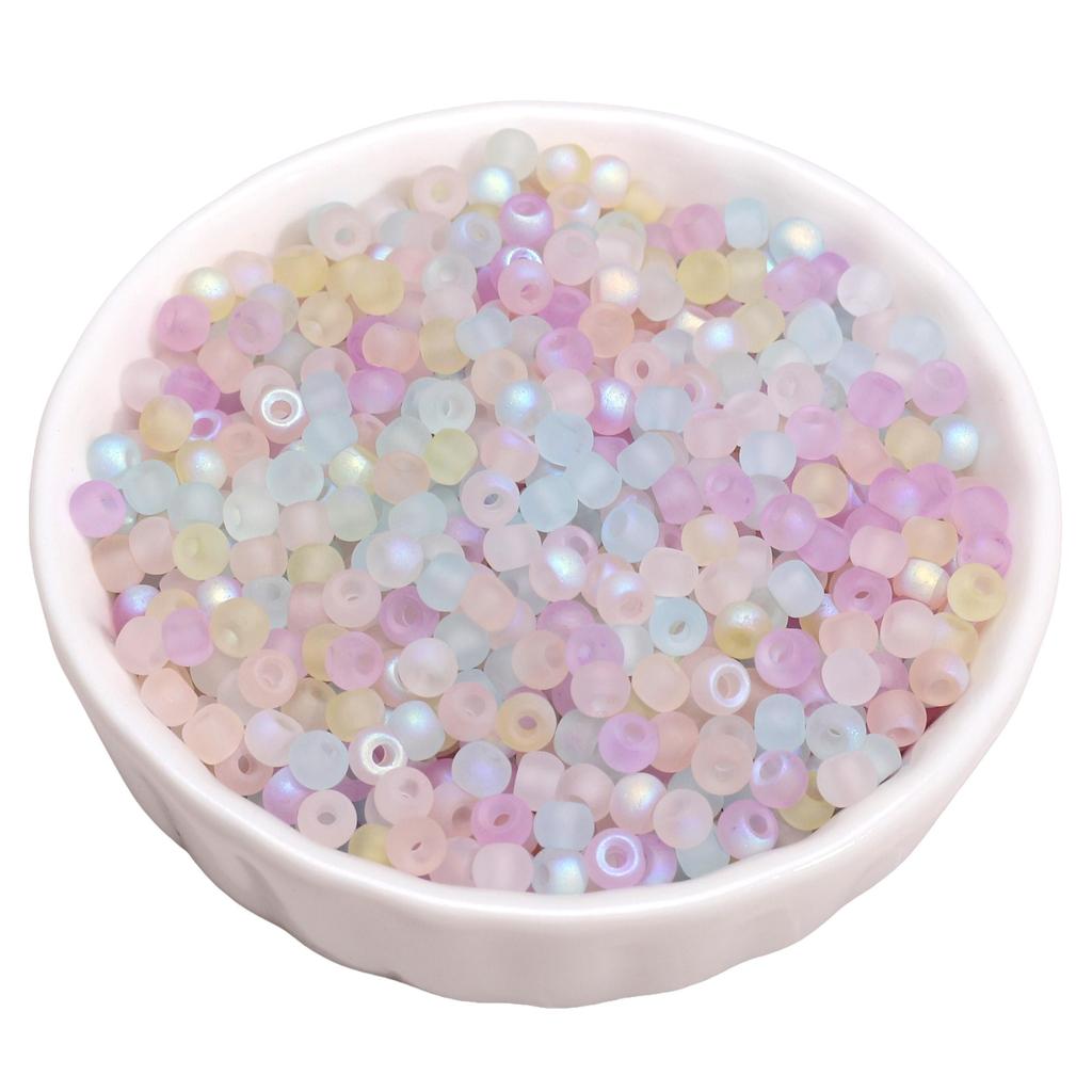 85/170Pcs Domestic Premium Glass frosted Aurora Seed Beads DIY Bracelet Necklace For Jewelry Making Accessories