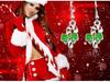 2018 European & American Christmas Candy Cane Earrings: Festive Red, White, & Green Pattern