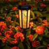 Solar Powered Pathway Landscape Lights Outdoor Waterproof Dusk to Dawn 2 Modes Warm White & White Modern Garden Lights for Path Yard Walkway Driveway
