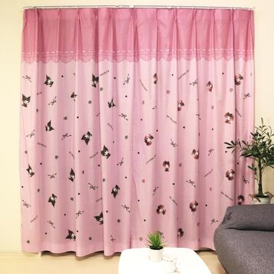 MORIPiLO Sanrio Krajka My Melody a Kuromi Spojovací Umění 100x108cm Sada Roztomilých Sanrio Půlnočních Závěsů od Makura no Morishita, (Vzor Eba,