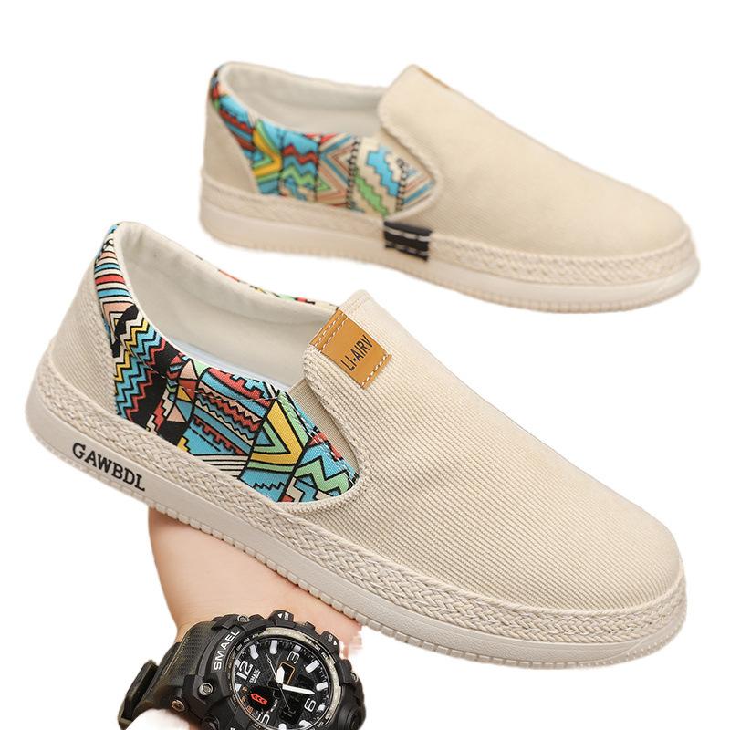 Látkové boty nová podzimní ležérní plátěné boty lasagne tenké trendy boty