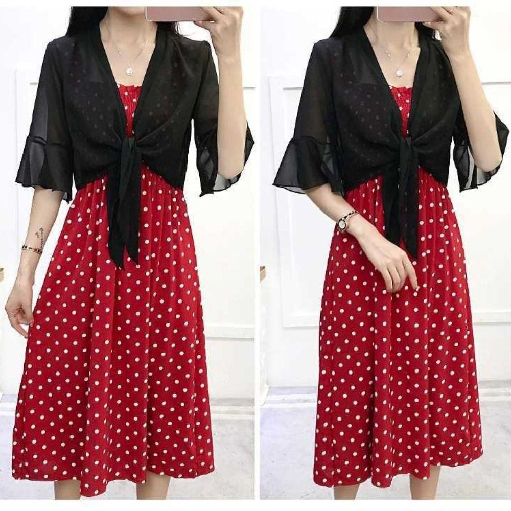 Short Tulle Shawl Chiffon Women Tops Thin Jacket Sun Protection Clothing Women