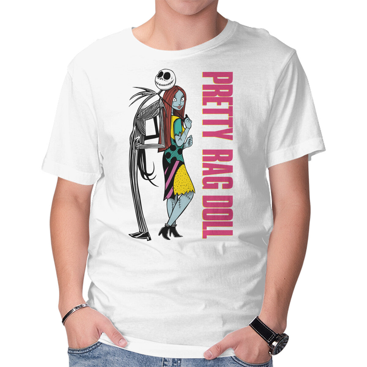 Unisex Crew Neck T-Shirt Pretty Couple Graphic Short Sleeve Casual Tee XS