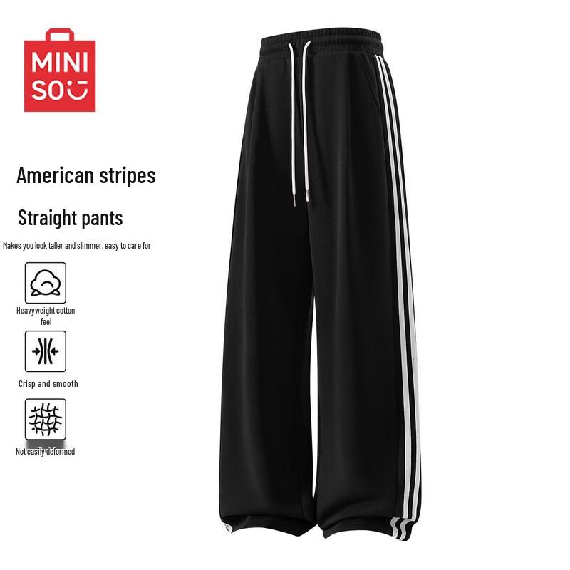 MINISO Men s American Style Straight-Leg Sweatpants 2XL