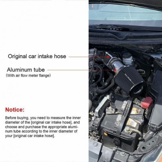 2.75" 70MM Mass Air Flow Sensor Mount Adapter Tube Pipe for Honda Ford Nissan