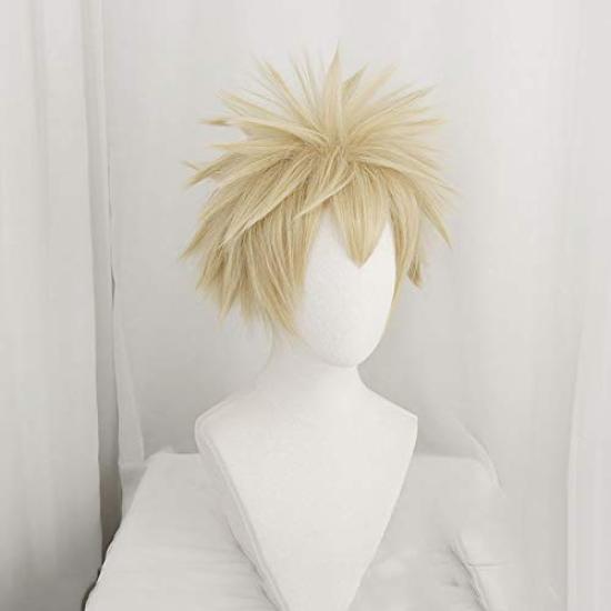 Cosplay Wig with Net My Hero Academia Heat Resistant Wig (Bakugo Katsuki)