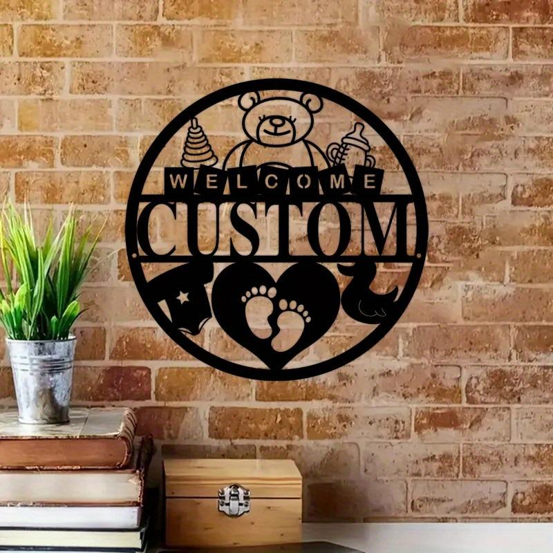 Exquisite Custom Nautical Baby Name Sign - Anchor Design Nursery Decor Gift for Ocean-Themed Nurseries