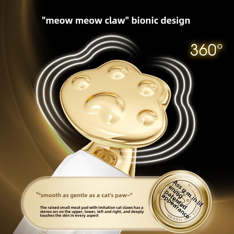 Cat Paw Skin Tightening Beauty Device Electric Vibration Facial Massage Roller Portable Lifting Instrument