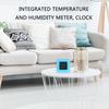 Digital Hygrometer Indoor Thermometers Fashion Multifunctional Temperature Humidity Monitors with Clock for Home Car Use