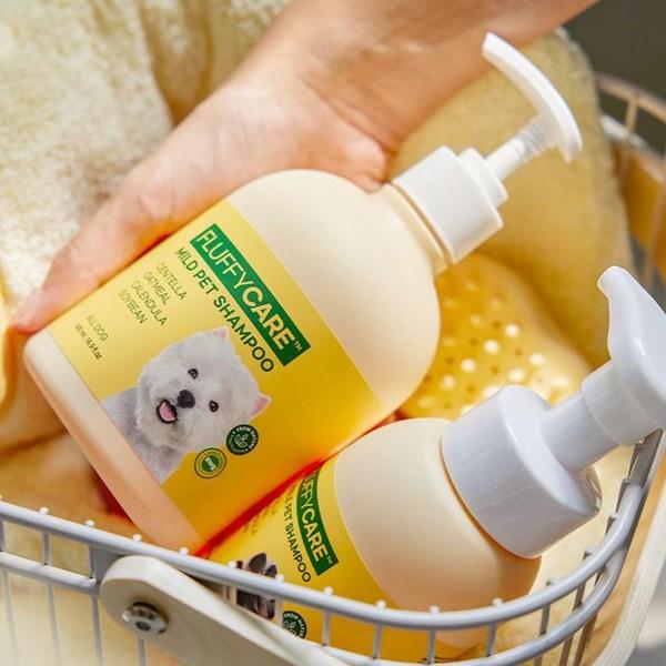 My Fluffy Dog Shampoo Cat Dog Bath Hypoallergenic Fluffy Care Mild Shampoo, Korean pet shampoo