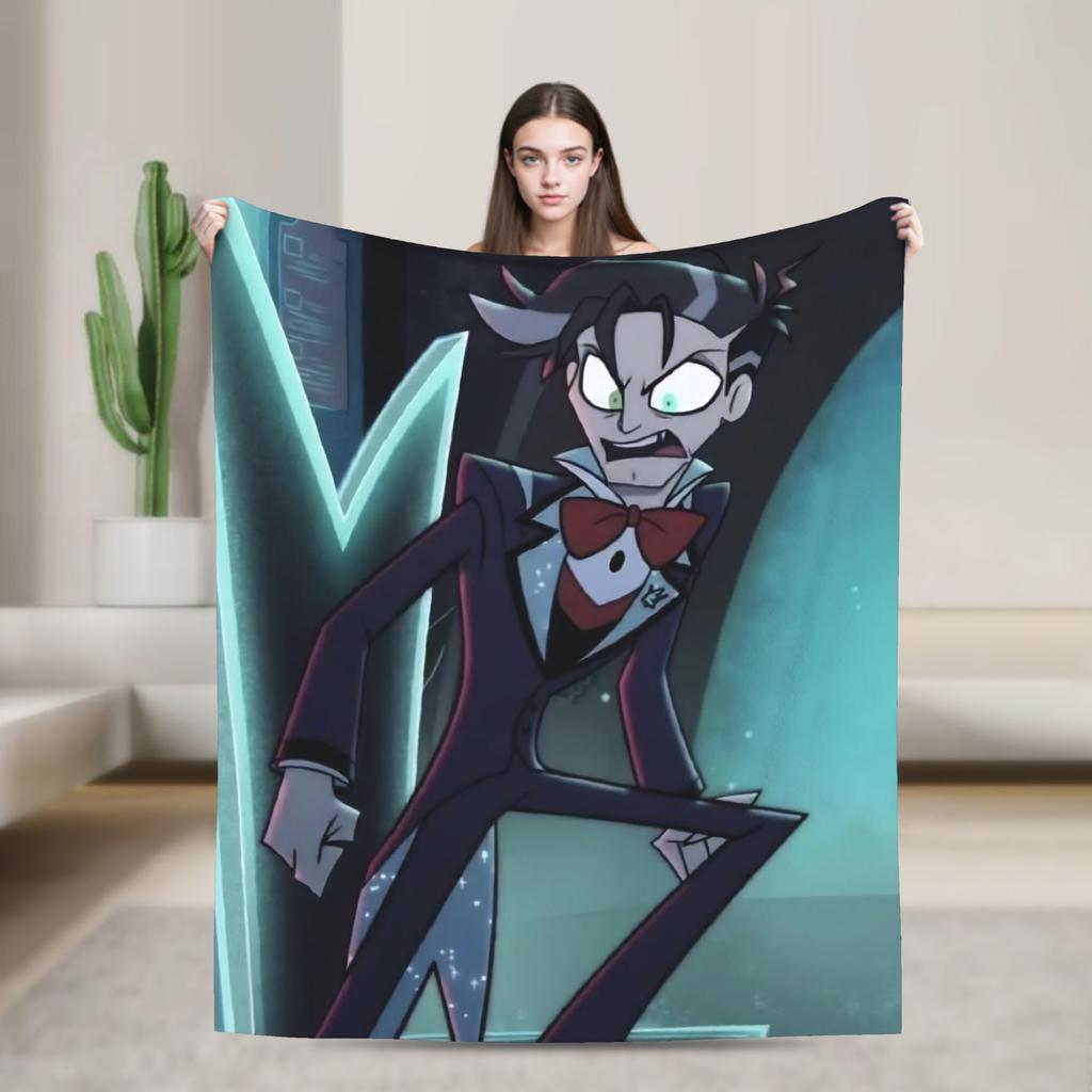 Vincent Hazbins Hotels Anime Blankets Fleece Spring Autumn Breathable Warm Throw Blanket for Sofa Bedroom Bedspread