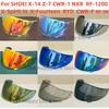 Helmet Visor for SHOEI X14 X-14 Z7 Z-7 CWR-1 CWR1 NXR RF-1200 RF1200 X-Spirit3 X-Spirit III X-Fourteen RYD CWR-F RF-SR ShieldSpeed Sensors 6