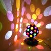 Spinning 6 Inches Disco Ball Light Adjustable Rotating Speed Light Brightness Party Lights Dj Strobe Lamp with 1M/3.28ft USB Cable for Birthday
