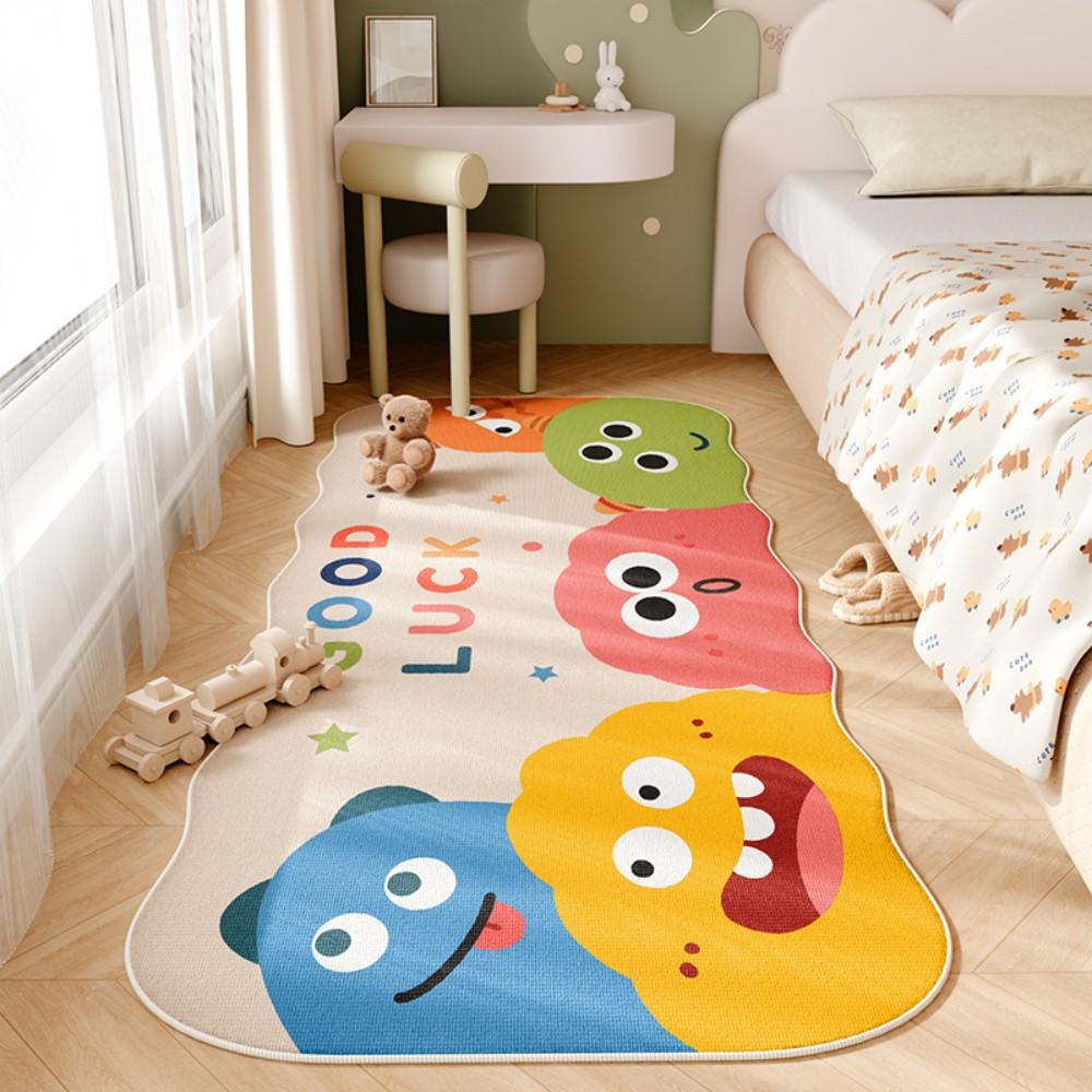 Children's Room Cartoon Snacks Theme Carpet Non Slip Soft Bedside Blanket Bedroom Floor Mat Home Decoration