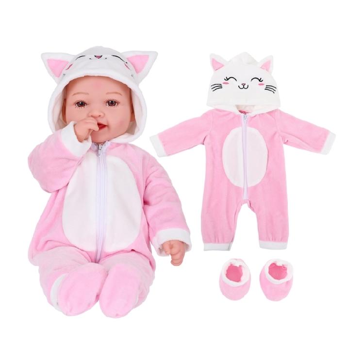 Lovely Animal Theme Doll Clothes for 43CM Reborns Doll Outfit Set Soft Polyester Costume For Children Pretend Play Toy