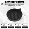 Honeycomb Texture Coaster Car Cup Holder Mat, Non-Slip Silicone with Raised Edge, Anti Rattle Pad for Auto Drink Anti-shake