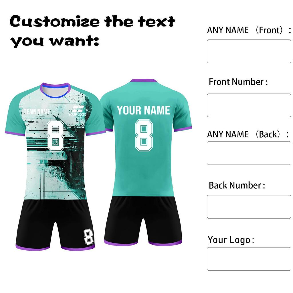 Kit magliette personalizzate uomo e ragazza con nome e numero maglie da calcio personalizzate per ragazzi tuta da allenamento