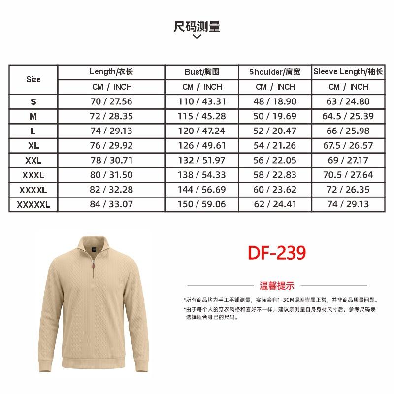 Men's Vintage Diamond Textured Half Zip Pullover Sweatshirt Long Sleeve Polo Collar Casual Top with Leather Zipper Pull Black
