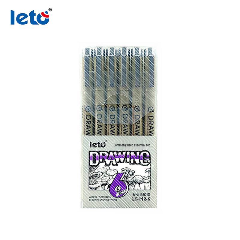 LETO LT-112-6 Waterproof Drawing Pen Set