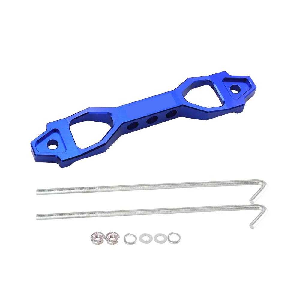 New JDM Style Car Racing Battery Tie Down Battery Fasten Bracket Holder 14cm 19CM for Honda Civic Aluminum Car Accessories Gold