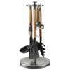 Countertop Rotating Utensil Holder | Kitchen Utensil Holder, Kitchen Tabletop Dish Organizer Holder, Spaghetti Server with Swivel Hook