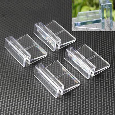 4 Adet 6/8Mm Akvaryum Tankı Şeffaf Plastik Klipler Cam Kapak Güçlü Destek Tutucular