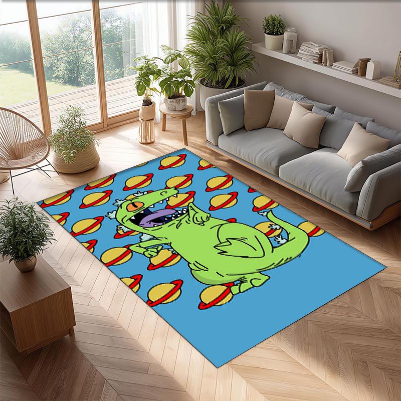 rugrats Printed Crystal Velvet Area Rug, Soft Anti-Slip Water Absorbent Floor Mat for Living Room Bedroom