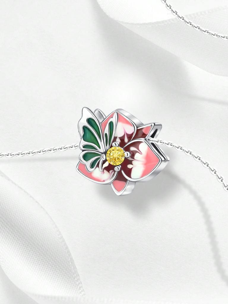 Copper Plated Original Charms Lotus Bead Irisbeads Fit Bracelet Women'S Jewelry Gift