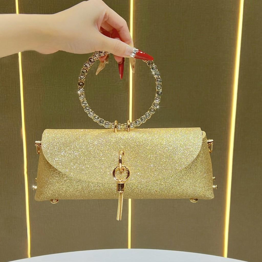 Fashion Sparkling Diamond Embellished Chain Strap Shoulder Bag For Daily Wear
