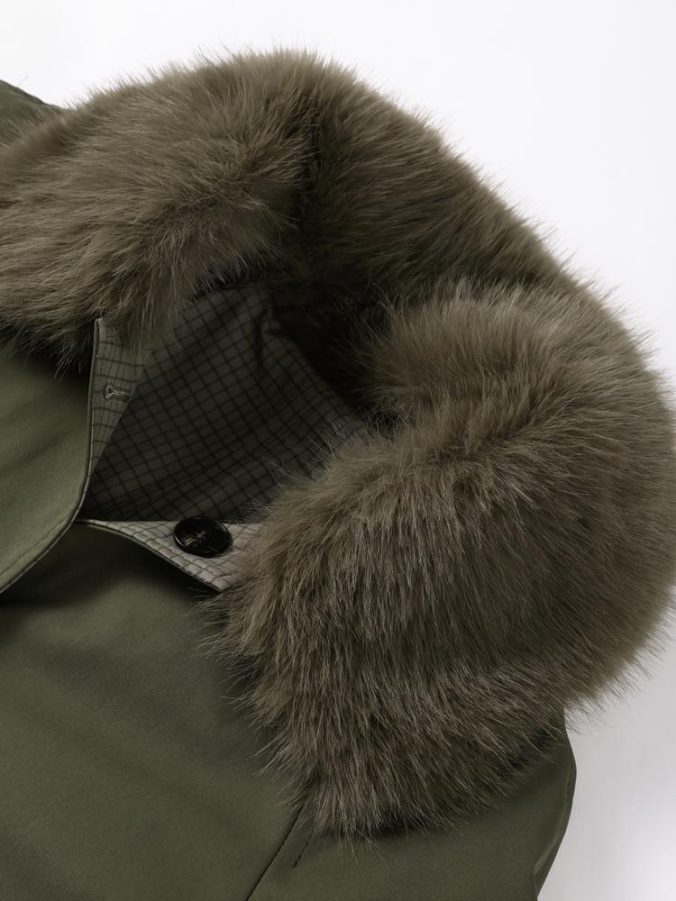 Damen V-förmiger Übersetzungs-Langarm-Einreiher-Mantel