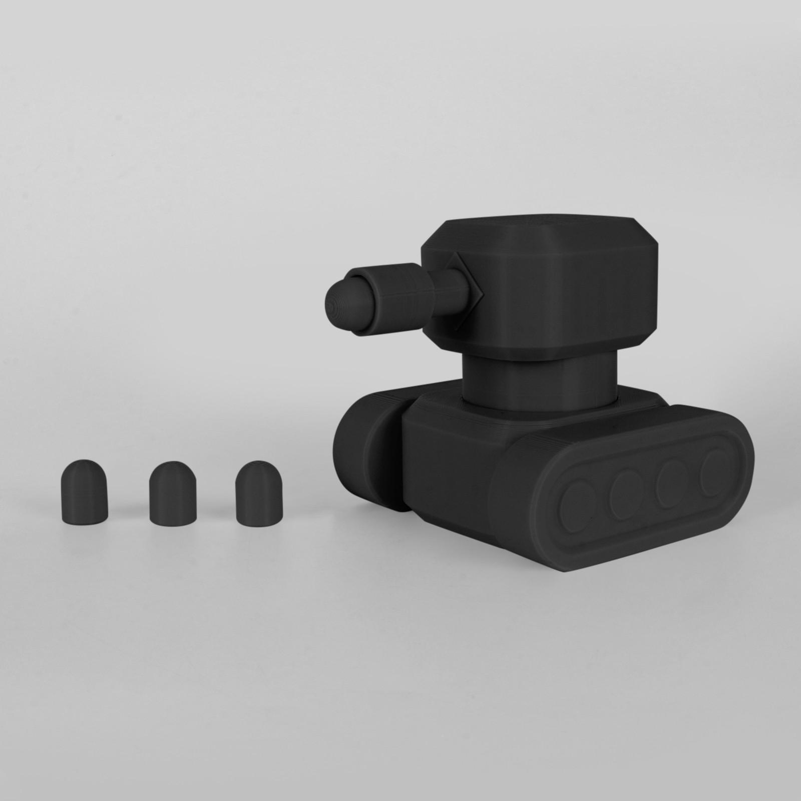 

3D-печатная игрушка-танк для детских игрушек-новинок One Size чёрный