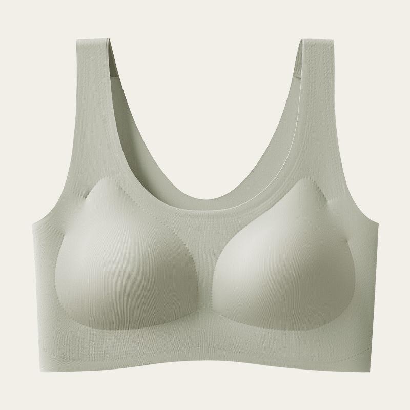 Invisible Ice Silk Wireless Seamless Bra Vest for Women - Comfortable, Non-Transparent, Gathered Fit