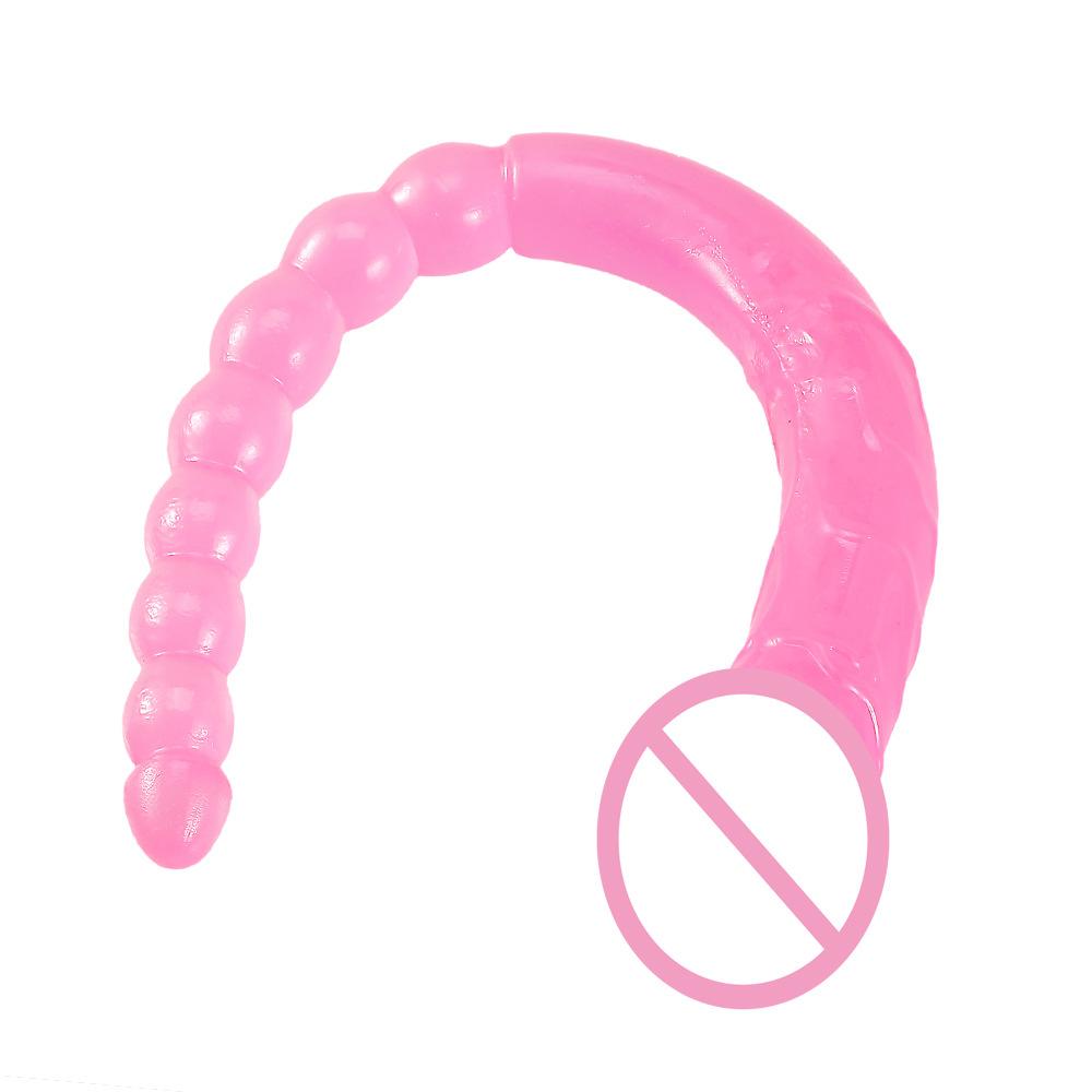 Anal Beads & Penis - Shaped, 47cm Long Double - Ended Realistic Dildo, Suitable for Female Masturbation and Lesbian Erotic Use