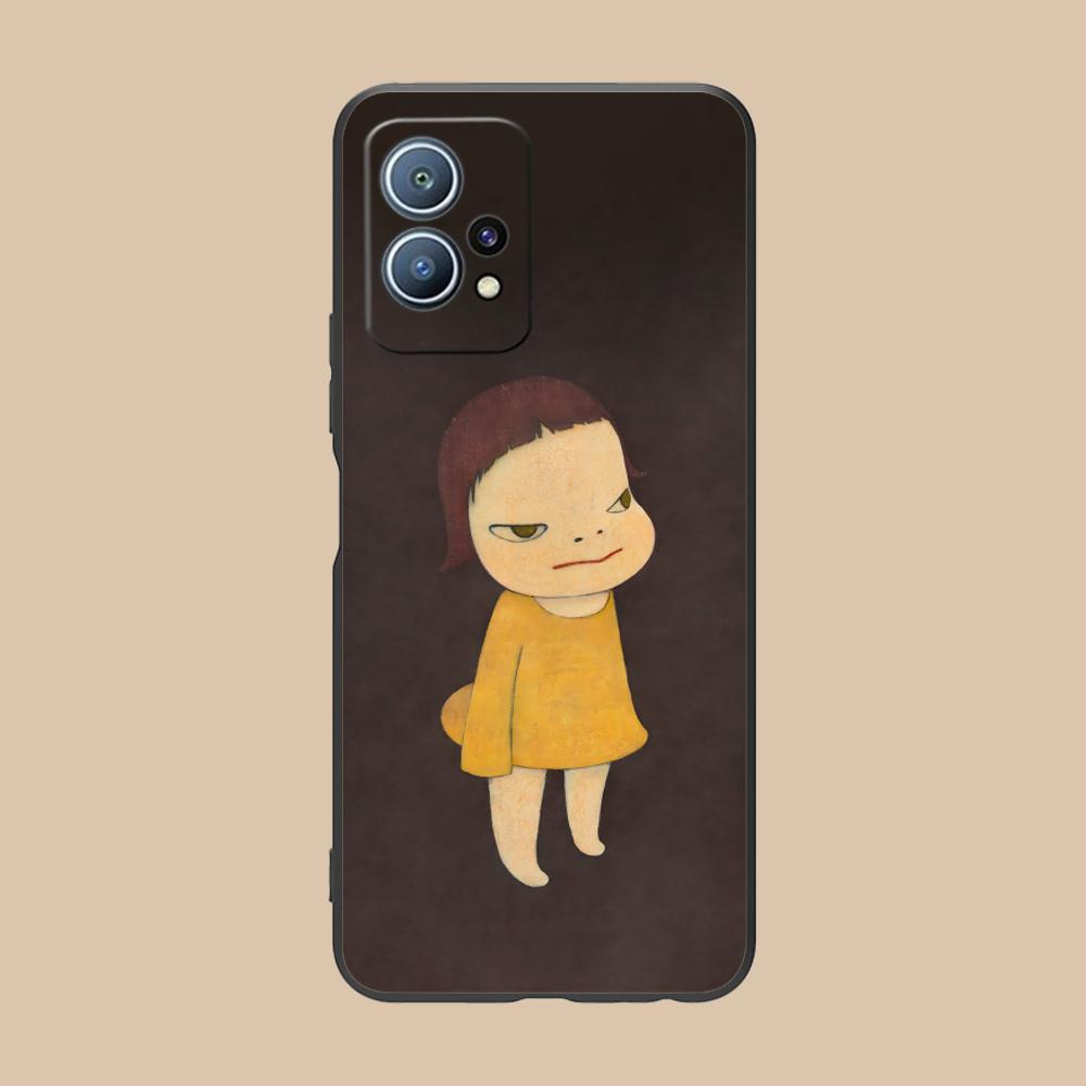 Anime Yoshitomo Nara Phone Case for Huawei P60 P50 P40 P30 P20 P10 P9 P8 Pro Lite Plus Colorful Printing Cover Smartphone Luxury
