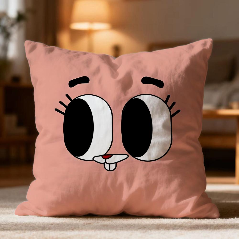 Federa Cuscino Calda T-TThe Amazing World Of Gumball Morbida Lavabile per Divano Letto Viaggio Ufficio